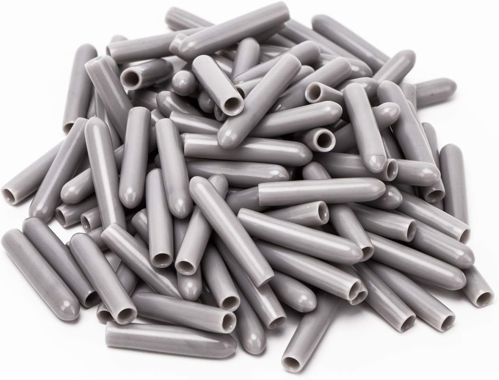LUTER 100 pieces Dishwasher Rack Tine Prong Repair End Cover Caps Tip Caps Repair Tip Tine Kit Antirust?Gray
