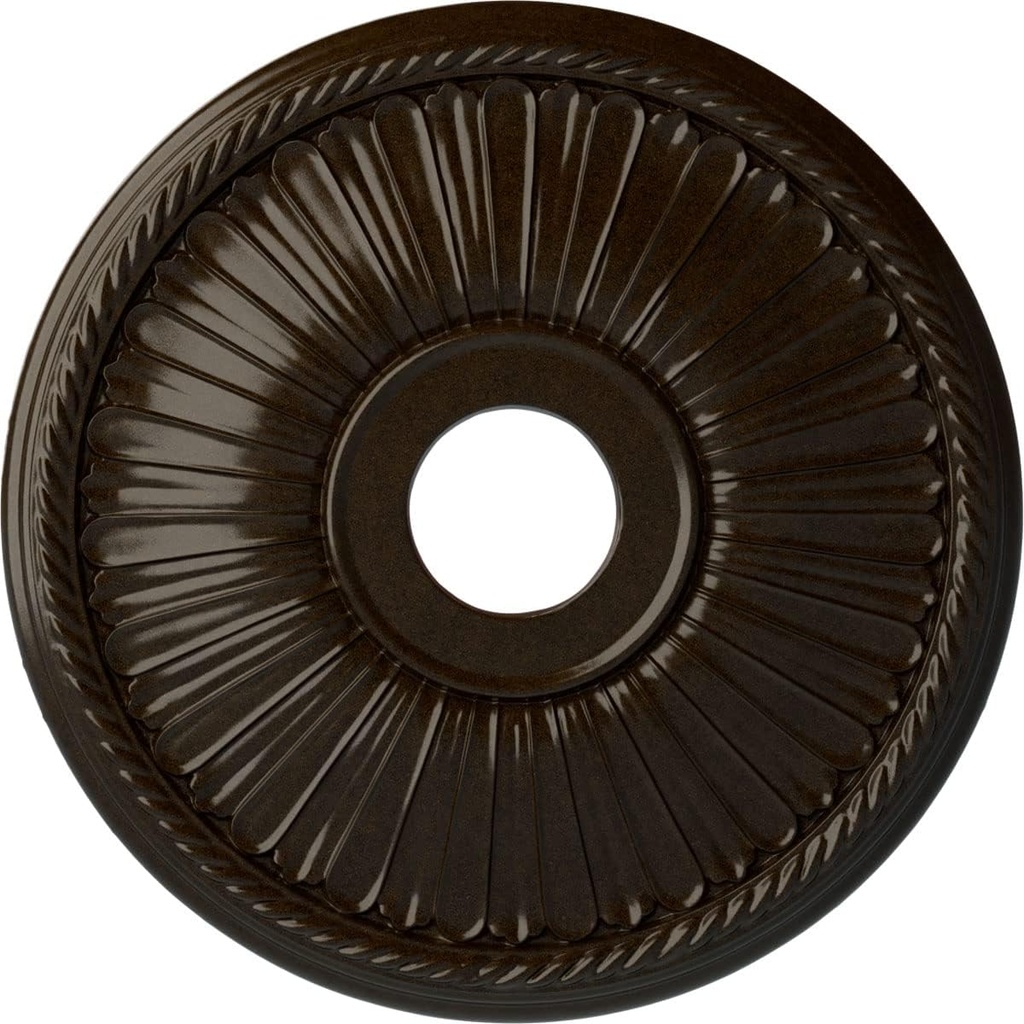 Ekena Millwork CM20BE1BZS Berkshire Ceiling Medallion, Bronze