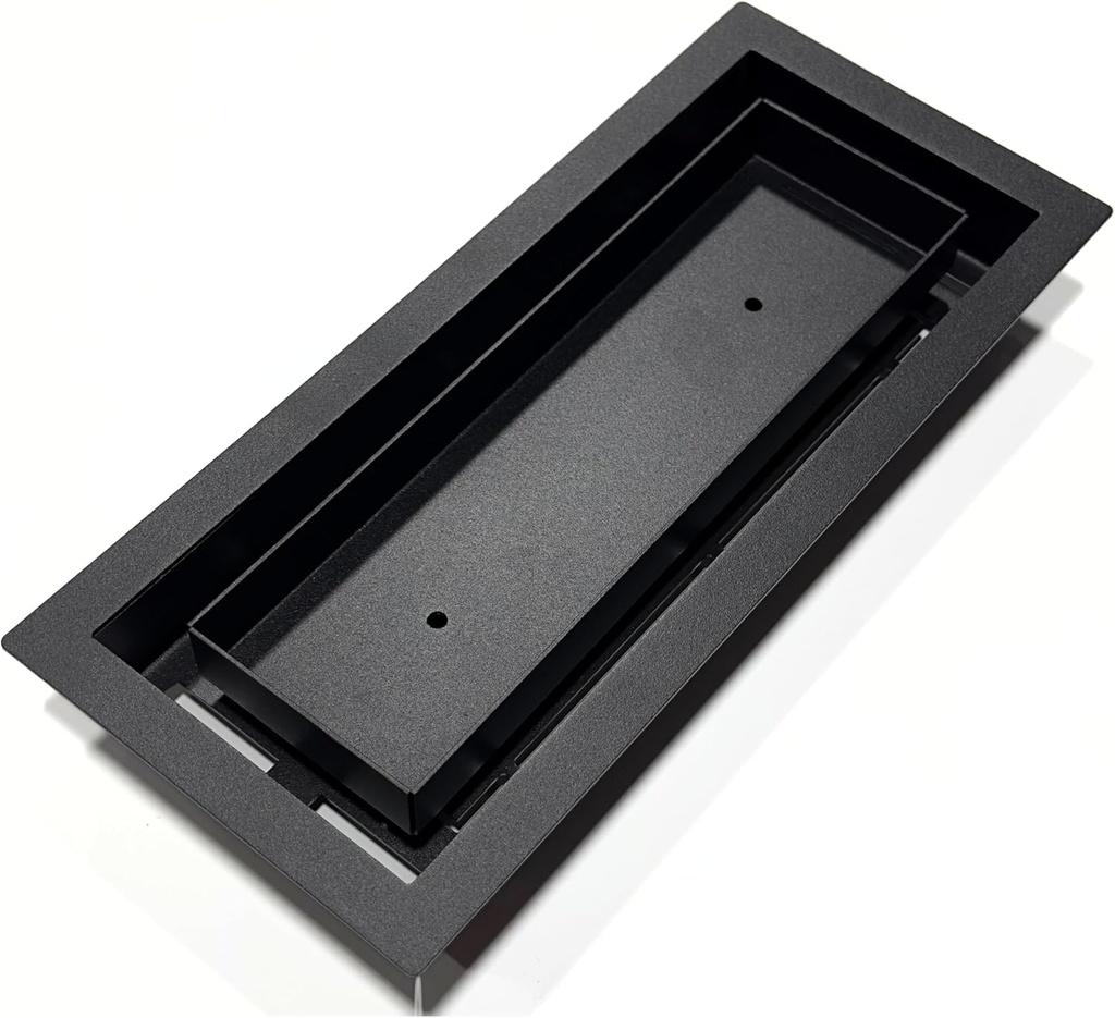 4x10-Breeze-All Metal-Air Vent-Drop in Vent-Textured Black-Elegant Design.