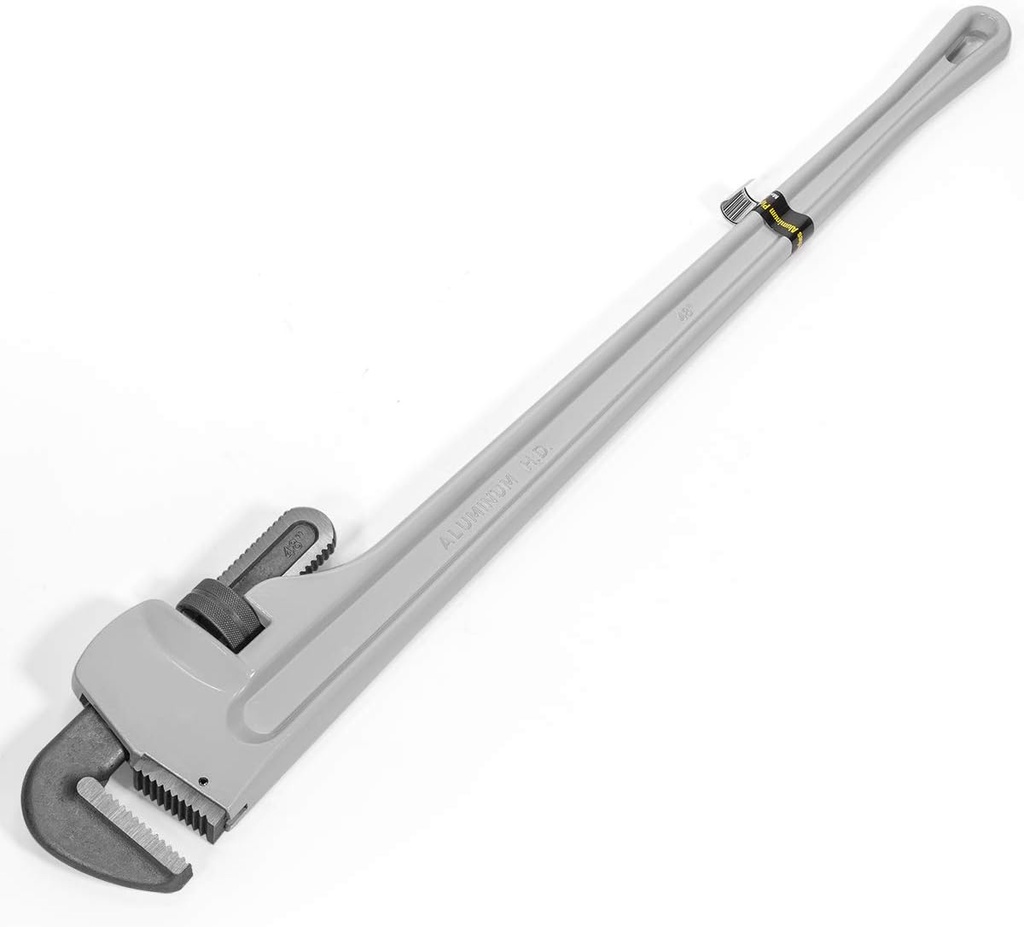 Stark USA 48" Aluminum Straight Pipe Wrench Ideal for 4-inch Pipe Adjustable Plumbing Pipe Wrench Pliers Tool
