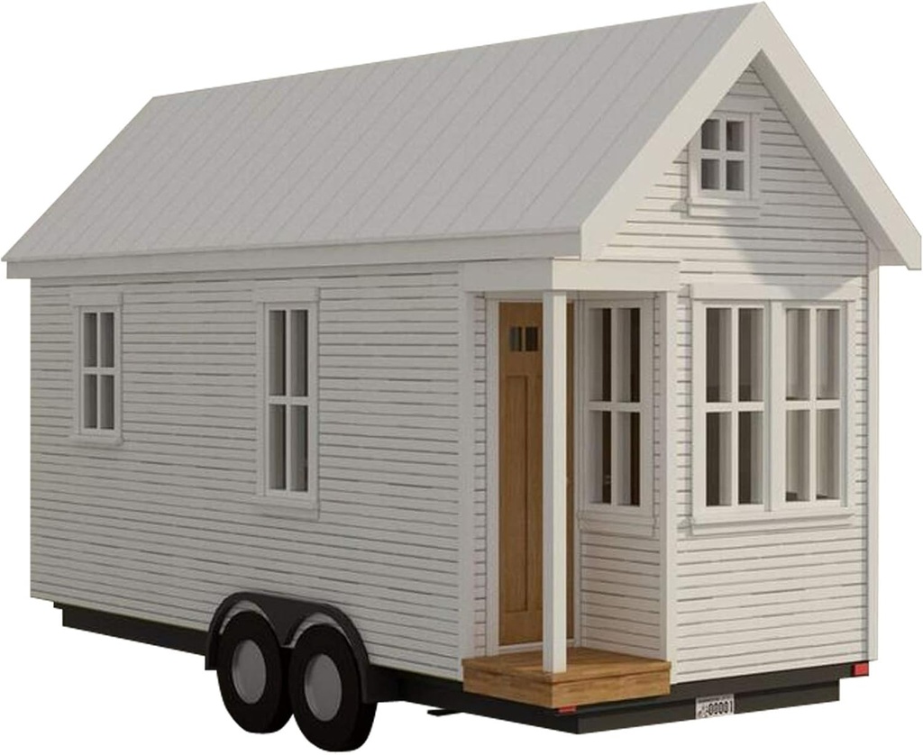 Tiny House Plans, 170 Sq Ft, DIY Plans for Wheeled Cozy Retreat, Build Your Own Tiny Home, 170thow1