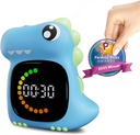 Visual Timer for Kids Light Blue Dinasuor Kids Timer Visual Led Rechargeable Toddler Timer Visual Countdown for Classroom Home Studing Playing