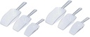 2sets Plastic Ice Shovel Kitchen Scoops for Baking Cookies Ice Cubes Flour Cereal Scoop