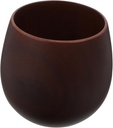 PRETYZOOM 1pc Wooden Teacup for Home and Office Use Deep Brown Multipurpose Beverage Cup Comfortable Grip and Smooth Surface for Sake and Tea Serving
