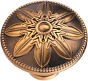 12 Pack-Antique Brass Cabinet Hardware Knobs Handles,1-2/5” Vintage Cabinet Knobs for Kitchen Cabinets and Drawers Antique Brass Drawer knobs Dresser Knobs
