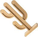 Luxshiny Pod Bamboo Stand Espresso Pod Holder Coffee Organizer Counter Holder for Kitchen