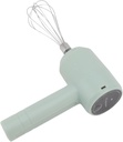 Electric Mixer, USB Rechargeable Low Noise Cordless Electric Whisk Cordless Hand Mixer for Make Salad Dressings, Mousse, Cream Mixtures, Cheesecakes, Meringue (Light Cyan)