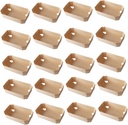 20pcs Wooden Bread Baskets Modern Bread Box Storage Container for Loaf