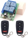 DieseRC Universal Wireless Remote Control Switch AC 110V 120V 240V 220V 10A 4 Channels RF Relay Receiver Board with 2 Transmitters for Motor Garage Door Light Electric Cylindern