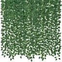 CQURE 14 Pack 98Ft Artificial Ivy Garland, Fake Vines UV Resistant Greenery Leaves Fake Plants Hanging Aesthetic Vines for Home Bedroom Party Garden Wall Room Decor