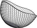 STOBAZA Fruit Basket for Kitchen Snack Container Fruit Holder Storage Basket Lid