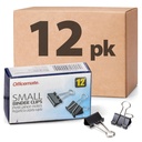 Officemate Small Binder Clips, Zwart, 12 dozen van 1 Dozen Elk (144 Totaal) (99020)