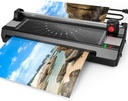 Laminator Machine voor A3/A4/A6, YE381 13inch thermische en koude laminerende machine voor thuis kantoor schoolleraar gebruik met 50 zakjes, papier trimmer en hoekronder