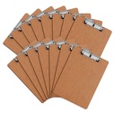 Klembord, HERKKA 15 Pack Hardboard Office Klemborden Standaard A4 Letter Maat Klembord met Low Profile Klem, Maat 12,5 x 9 Inch