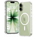 DIZORO Crystal Clear Magnetic Compatibel met iPhone 17 Case met anti-geel anti-krab Shockproof Transparante Cover