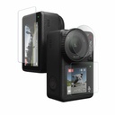 POPIO Military-Grade Gorilla Getemperd Glas voor DJI Osmo Actie 4 Camera (Transparant) Rand naar Rand Volledige scherm dekking met installatiekit, Complete Set van 3 Glas