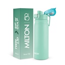 MILTON Reva 750 ISI Certified Roestvrij stalen waterfles met Twin Lid Sip of Gulp, 750ml 