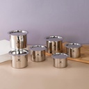 Flat Bottom Top Set van 6 stuks(525ml,650ml,750ml,950ml,1150ml,1400ml)