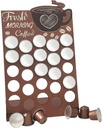 Wood Coffee Pods Holder,K Cup Coffee Bar Organizer,Holds 25 Pods for Bars, Offices, and Kitchens