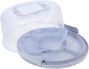 Ciieeo Reusable Cake Box with Lid and Handle Portable Serving Tray for Home Baking Party