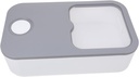Airtight Rice Storage Container with Window Capacity Food Dispenser for Rice Grains Cereal Kitchen Pantry Organization High Grade Grey