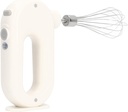 Electric Hand Mixer USB Charging Powerful Motor 4 Level Adjustment Easy to Operate Kitchen Gadget (White)