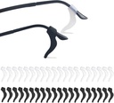 YINGFENG 20Pairs Glasses Anti-slip Silicone Ear Clip, Glasses Holder With Storage Box, Sports Eyeglass Ear Grips, Safety Eyewear Retainers for Sunglasses Presbyopia Eyeglass (10 Black 10 white)
