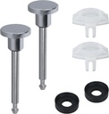 Tub Spout Diverter Repair Kit Leak-Proof Bathtub Faucets Repair Replacement Parts with 2 Diverter Valve Stems 2 Seals and Diverter Gates （Set of 2 Silver）