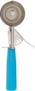 Crestware Plastic Handle Stainless Steel Thumb Dishers with Thumb Levers, Size 16, Blue