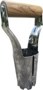 Garden Guru Eco Bulb Planter - 100% Recycled Stainless Steel - Rust Resistant - FSC Certified Wood Ergonomic Handle - Depth Marker for Consistent Planting Flowers Tulips, Daffodils, Dahlias
