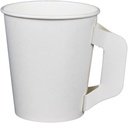 Hot Beverage Cup for Coffee, Tea, Water, Shots, Wheat Grass, Samples – With Handle (50ct 6oz)