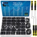 32 Size 1540 Pcs O Rings Assortment Kit Metric Nitrile Rubber Oring Set with 4 Pick for Automotive Faucet Pressure Washer Plumbing Air or Gas Repair OD 4mm-50mm