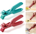 2 PCS Anti-Scald Bowl Clip, Hot Plate Gripper Lifters Tongs, Hot Bowl Dish Plate Gripper Clips Tongs Clamp Holder, 2025 Upgraded Silicone Anti Slip Clip, For Kitchen Dish Bowls Plates