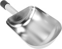 Stainless Steel Double Mouth Food Scoop for Ice Flour Coffee Beans Nuts Multipurpose Kitchen Shovel Easy to Clean Safe for Home Use