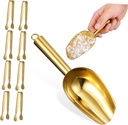 CHILDWEET 2pcs Ice Scoop Clamp Kit Ice Scoops Stainless Steel for Bar Buffet Picnic Easy to Grip