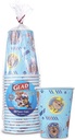 Glad for Kids Paw Patrol Disposable Paper Cups, Core Pups Blue - Heavy Duty, Soak Proof Kid-Friendly Drinking Cups for Everyday Use, 9 Ounce, 20 Count