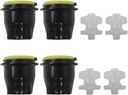 4 Set Misimain 3.0 Soda Coke Valve Nozzle Diffuser Internal Mixer Part Compatible for LEV, Include 4 X Soda Valve Nozzle Part and 4 X Diffuser Internal Mixer part