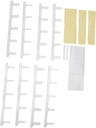 Atyhao Large Capacity Adhesive Coffee Pod Holder, Storing Retrieving 20 Coffee Capsules Wall Rack with 4 Separate Ladder Sections