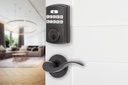BRINKS Keyless Entry Door Deadbolt, High-Security Keypad Door Lock, 50 User Codes, Auto Locking Feature (Deadbolt & Passage Lever, Tuscan Bronze)