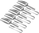 VOSAREA 5pcs Stainless Steel Ice Cream Scoops Tongs for Dessert Buffets Weddings and Parties Lightweight Easy to Serve for Ice Cream and Candy