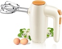 MaGiLL Egg Beater-Hand Mixer Electric Kitchen Mixer Stainless Steel Attachments with Function Included and Storage Base fine