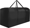 Patio Waterproof Extra Large Protective Zippered Outdoor Cushion Furniture Storage Bag with Handles, 68in L x 30in W x 20in H (1 Pack)