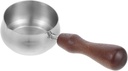 Healifty Small Espresso Cup Stainless Steel Shot Cup for Coffee Creamer for Heating Milk Tea Scoop Saucepan Butter Warmer Easy to Clean
