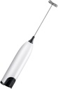 Zerodeko Handheld Electric Mixer Blender for Baking Frother Efficient Whisk for Whipping Cream Ergonomic Design for Easy One-handed White Batteries Not Included