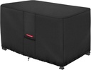 Porch Shield Patio Fire Pit Cover - Waterproof 600D Outdoor Rectangular Fire Table Cover Deck Box Protector - 44 x 26 inch, Black