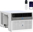 Window Air Conditioners，6000 BTU U-Shaped for Rooms Up to 250 Sq.Ft – Quiet, Energy-Efficient Cooling with 6 Modes & Open Window Design